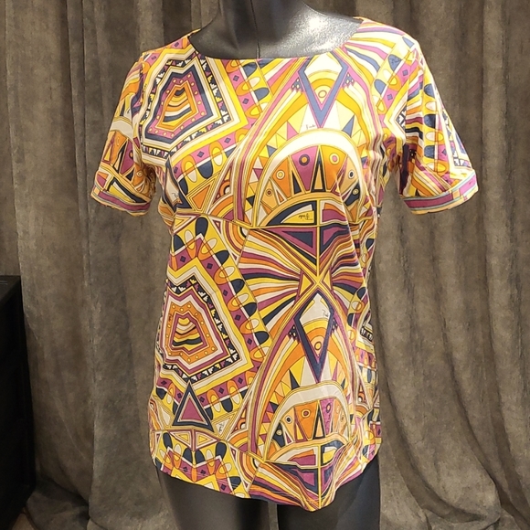 Emilio Pucci Tops - Emilio Pucci stunning top with open back size 46 NWT
